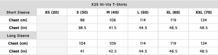 STEIN - X25 VENTOUT Hi-Viz T-Shirt Short Sleeve - Yellow - Assorted Sizes