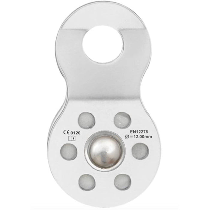 Single Ball Bearing Pulley with Moveable Flange - for use with 9-12mm Kernmantle Rope