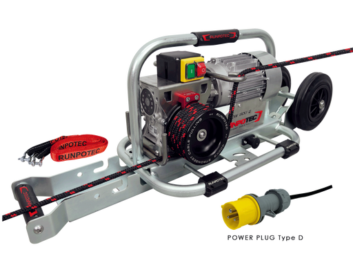 115V Capstan Winch CW 800 E INCL. Steel Trolley Mounting Rail And Strap