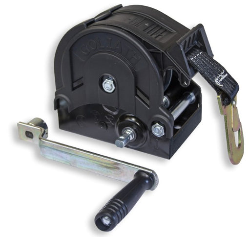 GO-TS700 Trailer winch with 6m strap and hook 700kg Ref:151.7.1