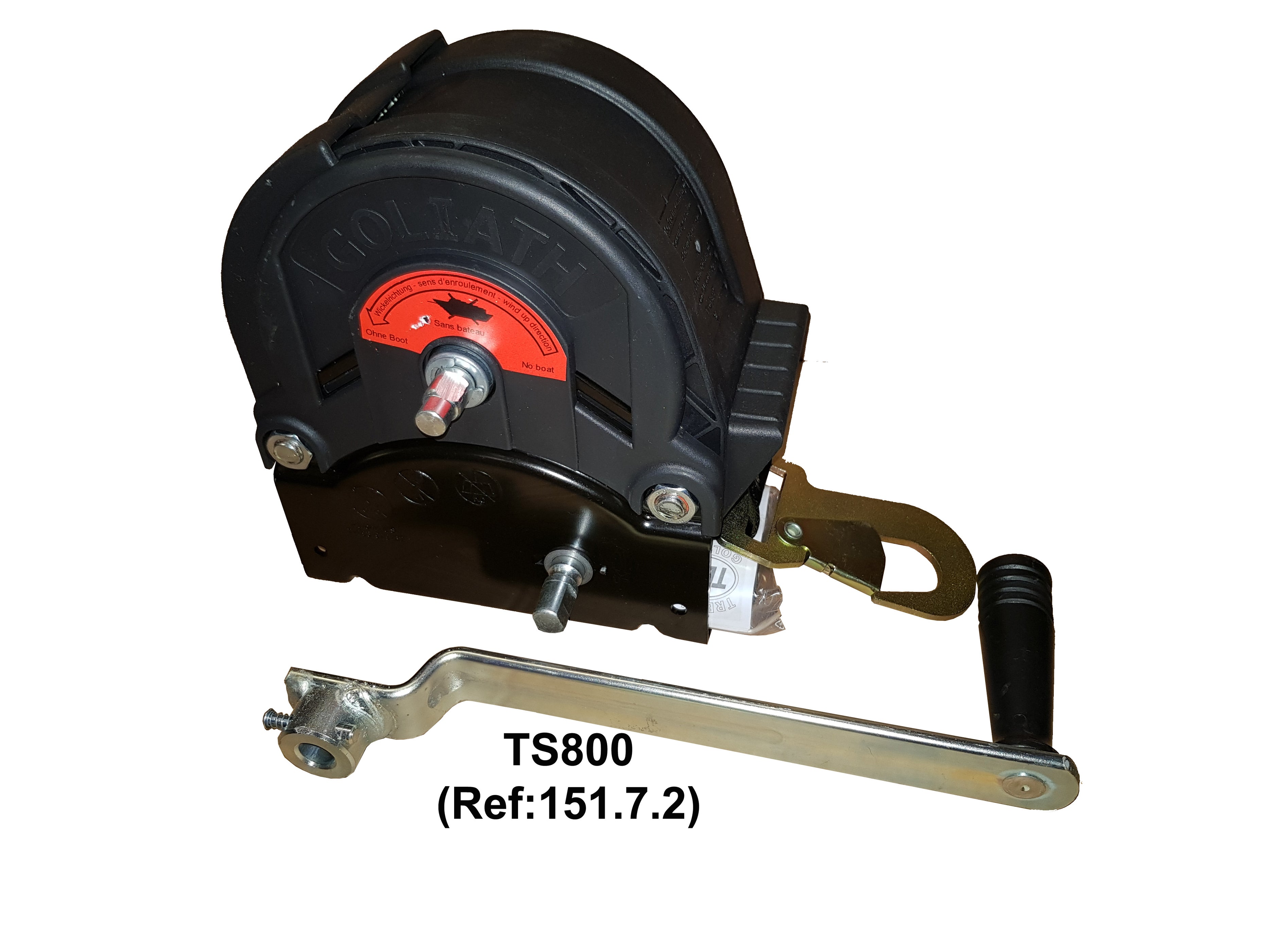TS Series Goliath Boat Trailer Security Winch complete with strap an
