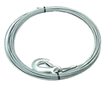 Pre cut  7 x 19 Galvanised Wire Rope with Safety Hook for Tiger BHW Winches
