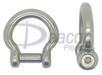  Stainless Steel Hexagon Socket Countersunk Pin Bow Shackle (166-16)