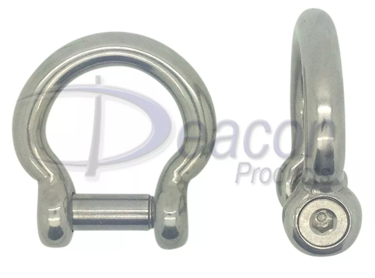 Stainless Steel Hexagon Socket Countersunk Pin Bow Shackle AISI316 ...