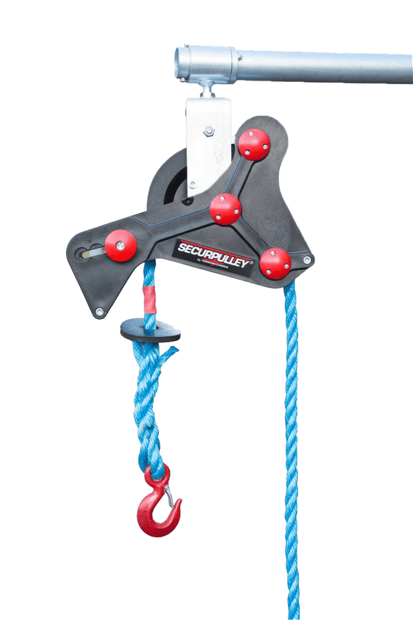 Securpulley Gin Wheel with Straight Arm Bracket and 30m Polyproplene R ...