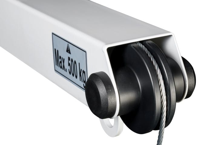 SD125 EV - 125kg Zinc Swivel Hoisting Davit (Built in winch with 9m Cable)