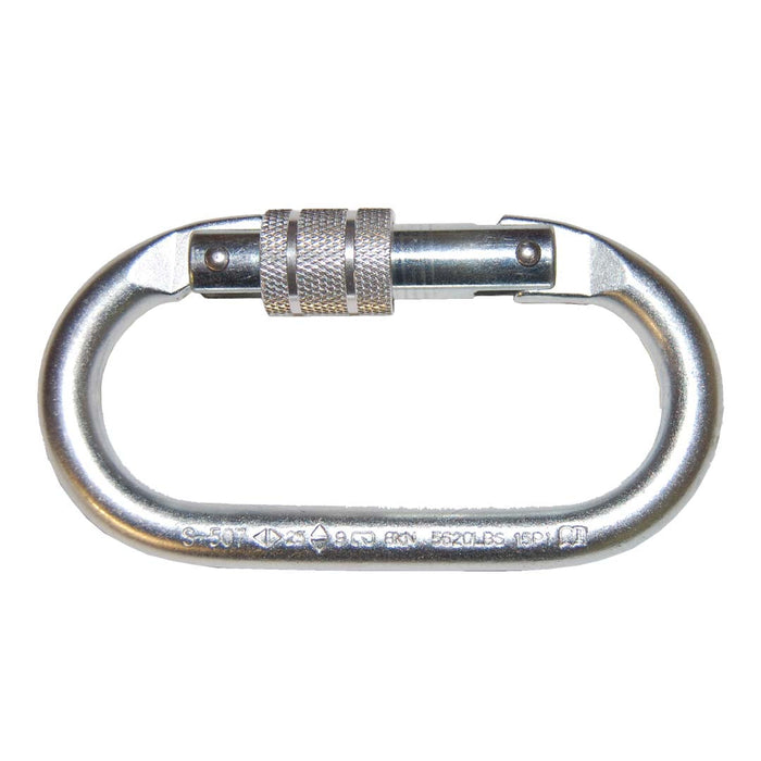 Tiger Rated Oval Karabiner / Screw Lock Ref: 224-1-20 from RiggingUK